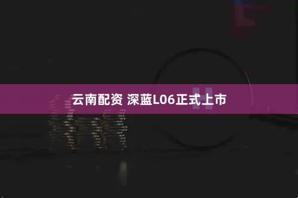 云南配资 深蓝L06正式上市